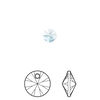 Drop 12pk aquamarine, Crystal Passions® 6mm pendant mini disk 6428 image number 0
