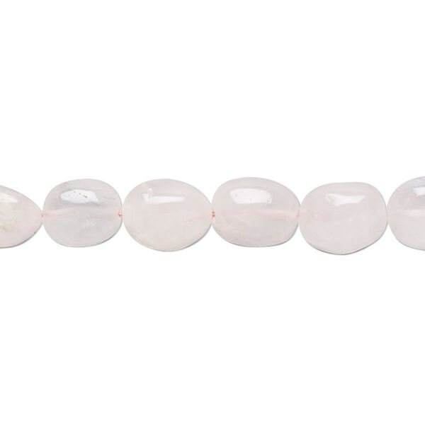 Rose quartz 1pkg1, nugget bead natural C- grade, 14 inch small image number 0