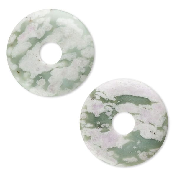 Peace "jade" 1pkg2, donut focal natural 40mm image number 0