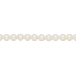 Pearl 500pk pearlescent white, Swarovski® 4mm round 5810