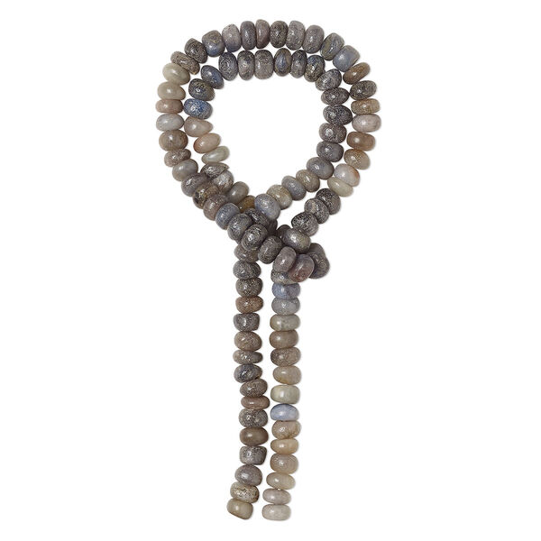 Bead, multi-sapphire (heated), 6x3mm-7x4mm hand-cut rondelle, C- grade, Mohs hardness 9. Sold per 14-inch strand, approximately 120 beads. image number 0
