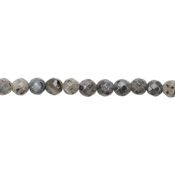 Bead, blue labradorite (natural), 4mm faceted round, B grade, Mohs hardness 6 to 6-1/2. Sold per 8-inch strand, approximately 45 beads. image number 0