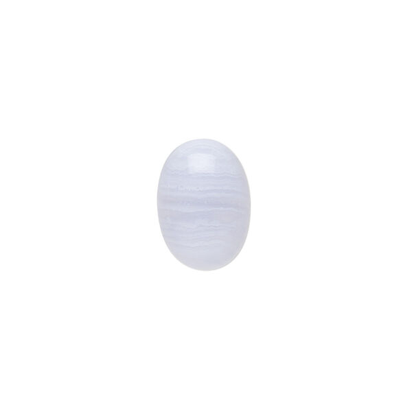 Cabochon, blue lace agate (natural), 14x10mm calibrated oval, B grade, Mohs hardness 6-1/2 to 7. Sold per pkg of 6. image number 0