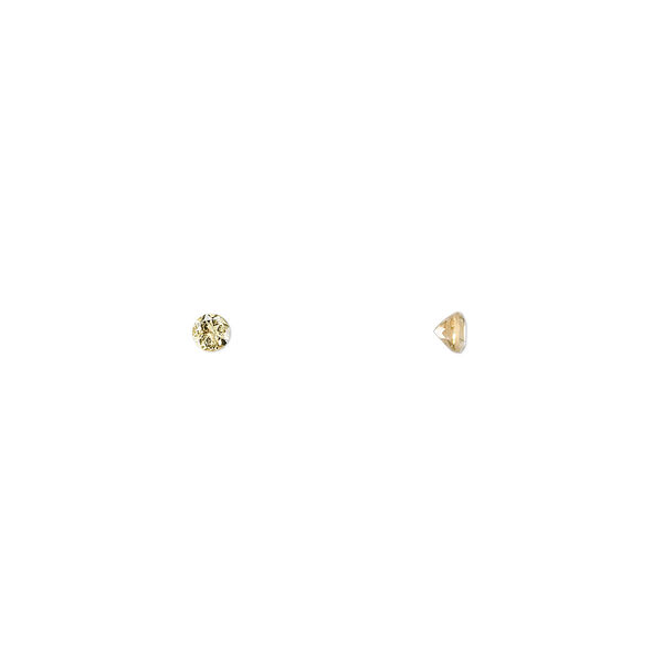 Gem, citrine (heated), 2.5mm faceted round, A grade, Mohs hardness 7. Sold per pkg of 8. image number 0