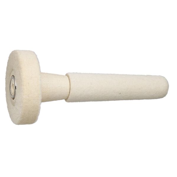 Buff, felt and wood, 4-1/2 inches with 3-inch base and 2x1/2 inch ring buff for polishing rings and bangles. Sold individually. image number 0