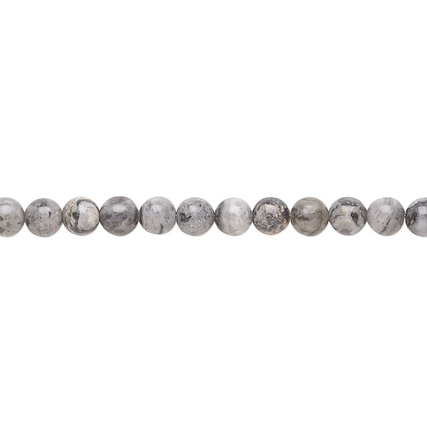 Bead, silver crazy lace agate (natural), 4mm round, B grade, Mohs hardness 6-1/2 to 7. Sold per 15-1/2" to 16" strand. image number 0