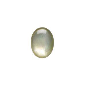 Cabochon, black lip shell (coated), black, 16x12mm calibrated oval, Mohs hardness 3-1/2. Sold per pkg of 2.