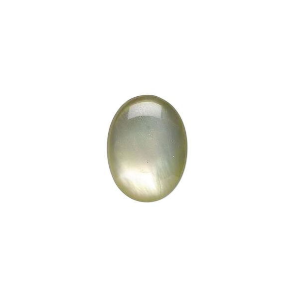Cabochon, black lip shell (coated), black, 16x12mm calibrated oval, Mohs hardness 3-1/2. Sold per pkg of 2. image number 0