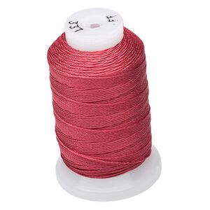 Thread, Purely Silk™, maroon, size FF. Sold per 115-yard spool.