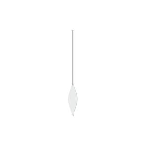 Paddle pin, silver-plated brass, 1-inch spear style, 22 gauge. Sold per pkg of 100.