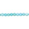 Kingman turquoise 1pkg1, hand-cut round bead 15.5-16 inch graduated 3.5-5.5mm image number 1