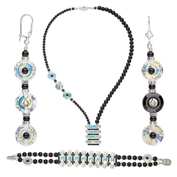 Necklace, bracelet and earring set, One of a Kind Jewelry. Only one available. image number 0