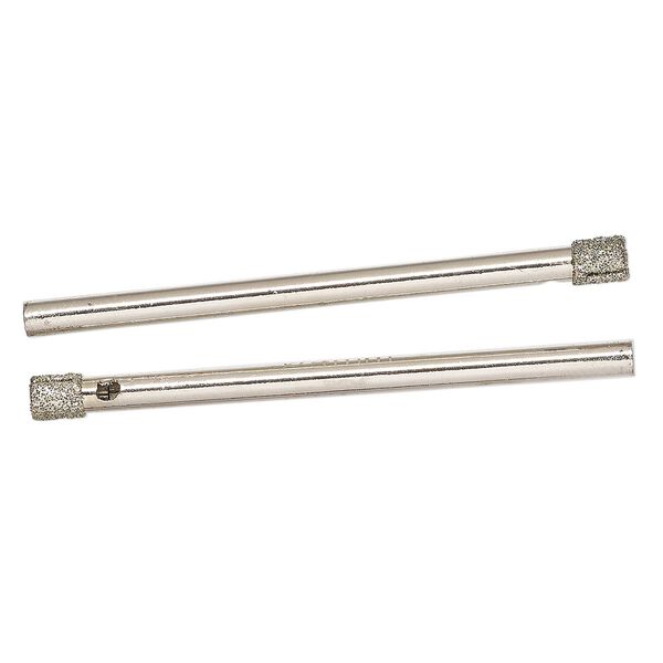 Drill bit, steel, 2-1/4 inches with 4mm diamond-coated shank, Sold per pkg of 2. image number 0