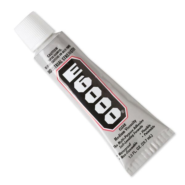 Adhesive, E6000® Jewelry and Craft Adhesive, clear. Sold per 1-fluid ounce tube. image number 0
