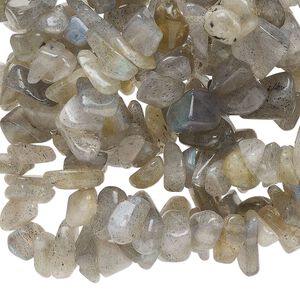 Labradorite 1pkg1, chip bead natural 36 inch small