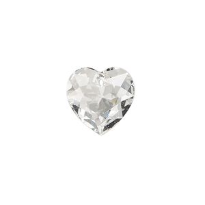 Drop 1pk crystal, Crystal Passions® 14.5mm pendant heart cut 6432