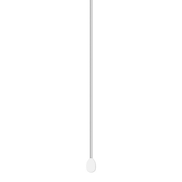 Paddle pin, sterling silver, 2 inches, short style, 23 gauge. Sold per pkg of 10. image number 0
