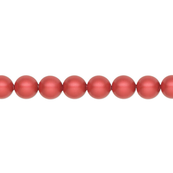 Pearl 500pk rouge, Crystal Passions® 6mm round 5810 image number 0