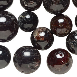Bead mix 1pkg1 garnet, 11-21mm round C grade, 4 ounce dyed