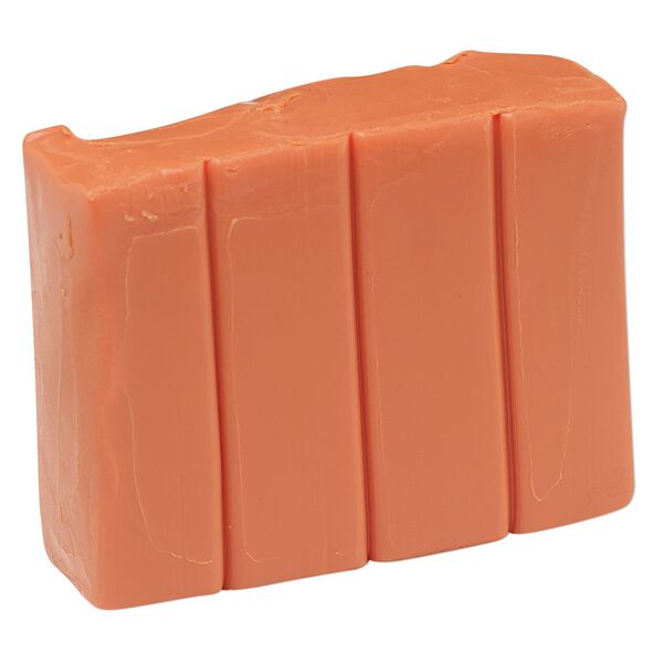 Polymer clay, Sculpey® PREMO, burnt orange. Sold per 2-ounce bar. image number 0