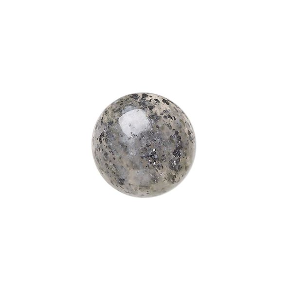 Black aventurine 1pkg1, hand-cut calibrated round cab natural 16mm image number 0