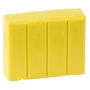 Polymer clay, Sculpey® PREMO, zinc yellow hue. Sold per 2-ounce bar.