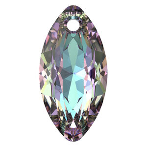 Drop 1pkg1 crystal vitrail light P, Crystal Passions&reg; 16mm pendant marquise cut 6437