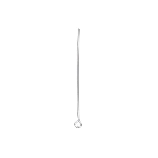 Eye pin, sterling silver-filled, 1-1/8 inches, 26 gauge. Sold per pkg of 10. image number 0