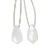 Rainbow moonstone 1pkg2, hand-cut top-drilled puffed kite bead natural B grade, 17x10mm image number 0