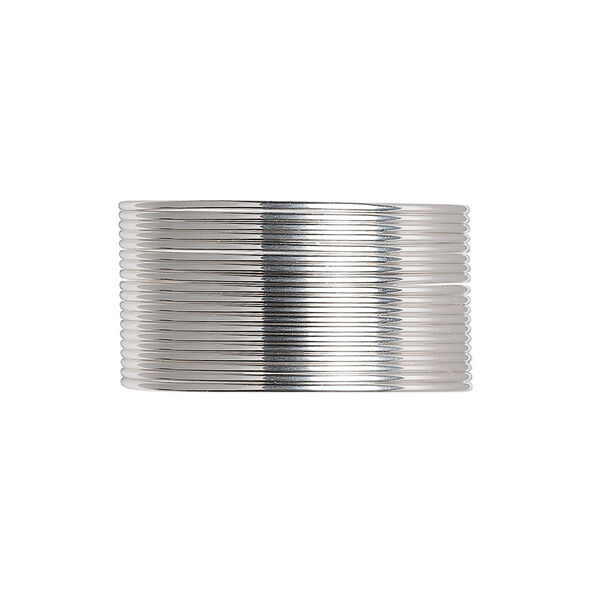 Wire, sterling silver, dead-soft, half-round, 21 gauge. Sold per pkg of 5 feet. image number 0