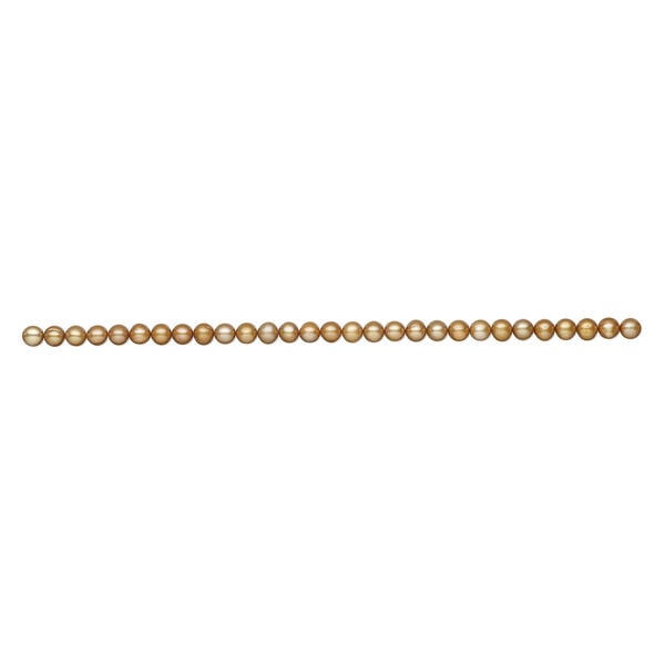Freshwater pearl 1pkg1, semi-round, 15 inch brown 7-8mm cultured image number 1