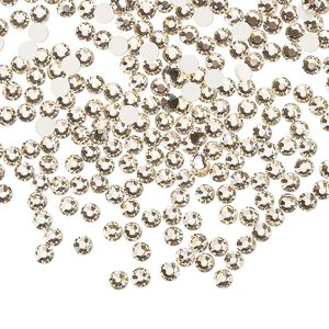 Flat back 144pk gold quartz foil back, Preciosa MAXIMA Czech crystal rhinestone 2.5-2.7mm chaton rose round SS9