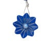 Lapis lazuli / rainbow moonstone 1pkg1, top-drilled hand-cut 1sided carved flower bead natural, 22mm image number 0