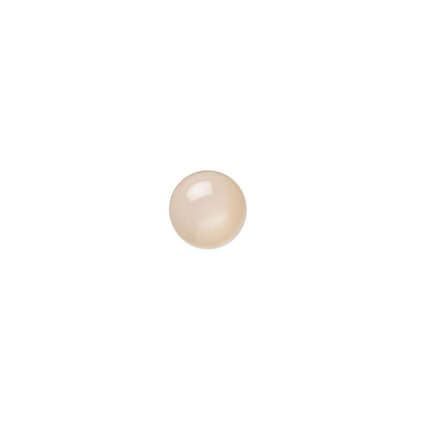 Cabochon, peach moonstone (natural), light to dark, 7mm hand-cut calibrated round, B grade, Mohs hardness 6 to 6-1/2. Sold per pkg of 10. image number 0