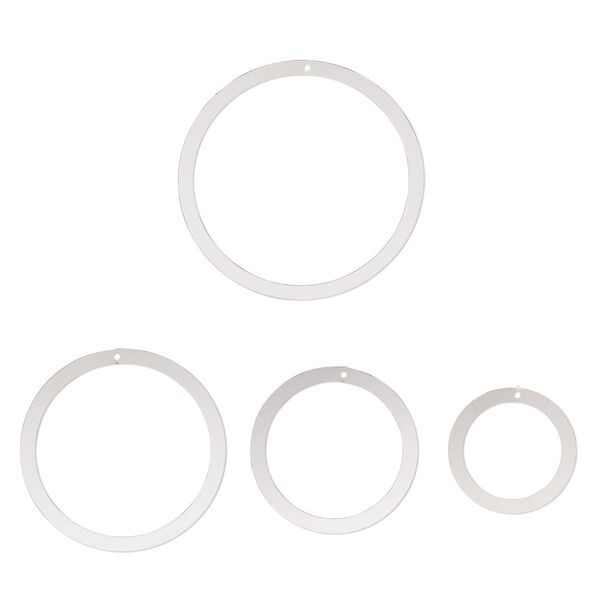 Focal, stainless steel, 26mm-50mm open round. Sold per 4-piece set. image number 0
