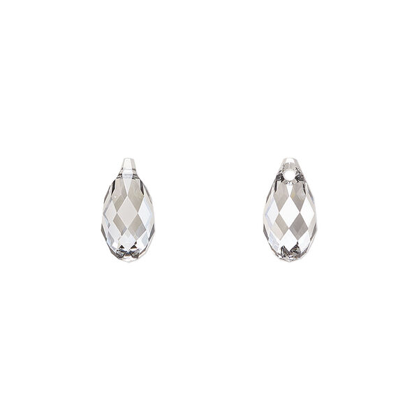 Briolette 1pkg24 crystal urban grey, Crystal Passions&reg; 11x5.5mm pendant drop 6010 image number 0