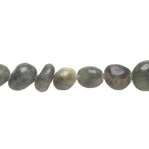 Saguaro "jasper" 1pkg1, pebble / chip bead natural 15 inch small