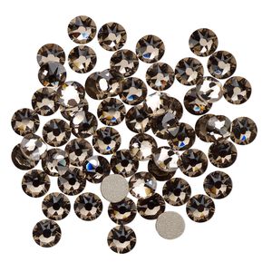 Flat back 1440pk greige foil back, Swarovski® 4.6-4.8mm rose round SS20 2088