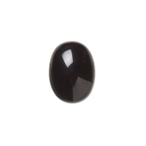 Black onyx 1pkg4, calibrated oval cab 16x12mm