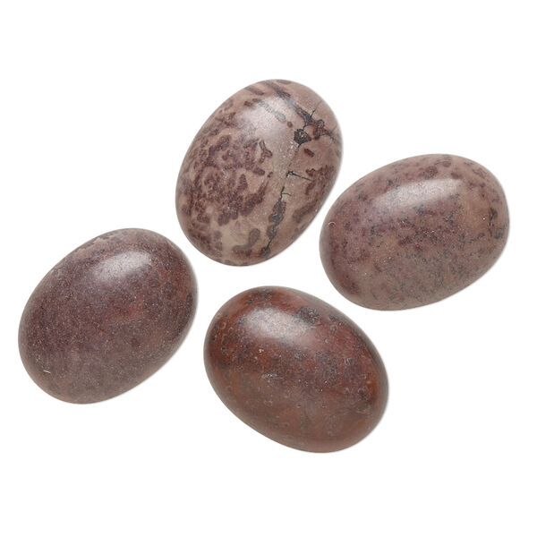 Limestone 1pkg4, calibrated oval cab B grade, Crazy Horse™ stone 16x12mm image number 0