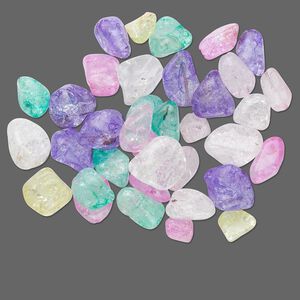 Ice flake quartz 1pkg1, nugget bead 500g mix small to large