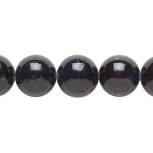 Fossil stone 1pkg1, round bead 36 inch 12mm