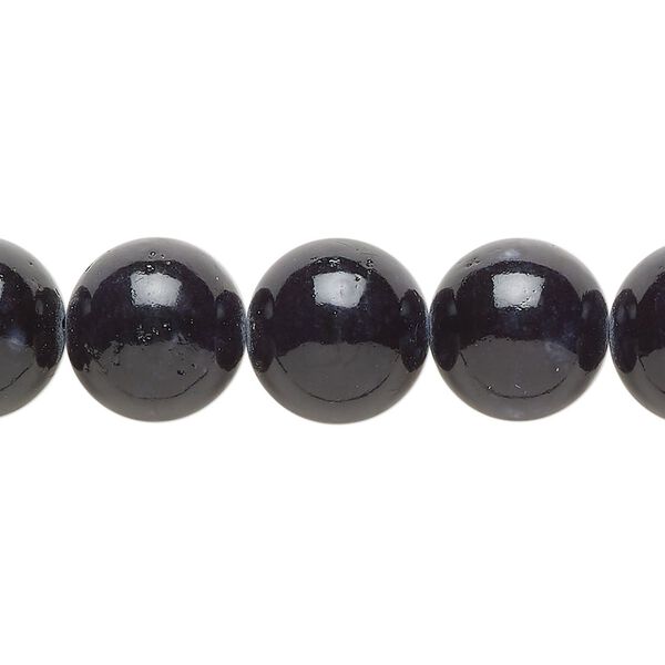 Fossil stone 1pkg1, round bead 36 inch 12mm image number 0