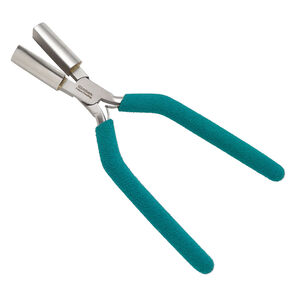 Pliers, Wubbers&reg; Designer Mandrel, pkg/1, jumbo half-round mandrel, steel and rubber, 7 inches.