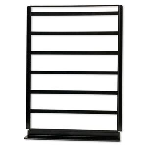 Display, earring and chain, acrylic, black, 14-1/2 x 10-3/4 x 4-1/2 inches. Sold per pkg of 3.