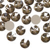 Flat back 1pkg144 crystal bronze foil back, Swarovski&reg;, 8.412-8.672mm rose round SS40 2088 image number 0