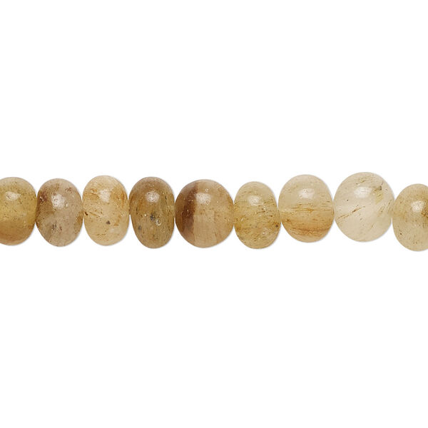 Bead, wooden agate (natural), 6x4mm-7x6mm hand-cut rondelle, C grade, Mohs hardness 6-1/2 to 7. Sold per 14-inch strand, approximately 65 beads. image number 0