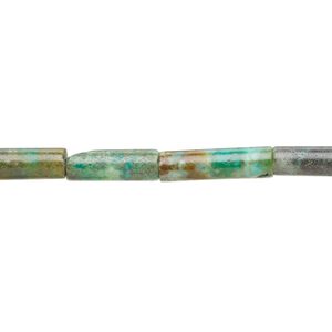 Turquoise 1pkg1, round tube bead 15.5-16 inch 10x4mm-20x4mm