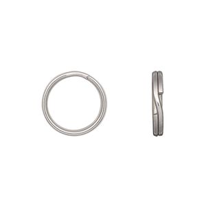 Split ring, stainless steel, 14mm round, 11.4mm inside diameter. Sold per pkg of 50.