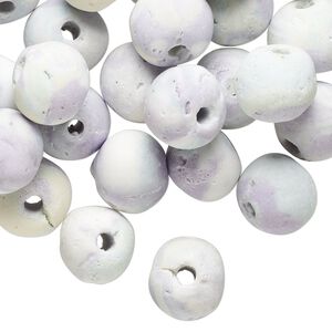 Bead mix, porcelain, multicolored, 11mm round. Sold per pkg of 32.